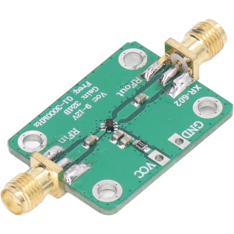 Amplificateur RF Large Bande 0.1‑3000MHz, Gain 32dB, Faible Bruit, pour Radioamateur et Réception, Alimentation 9‑12V