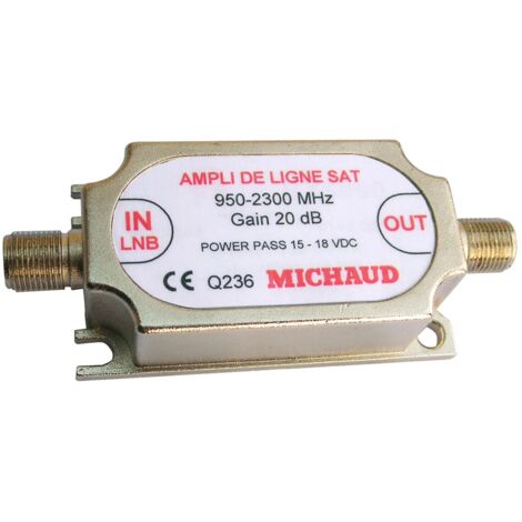 Amplificateur satellite de ligne de 20 décibels MICHAUD Q236