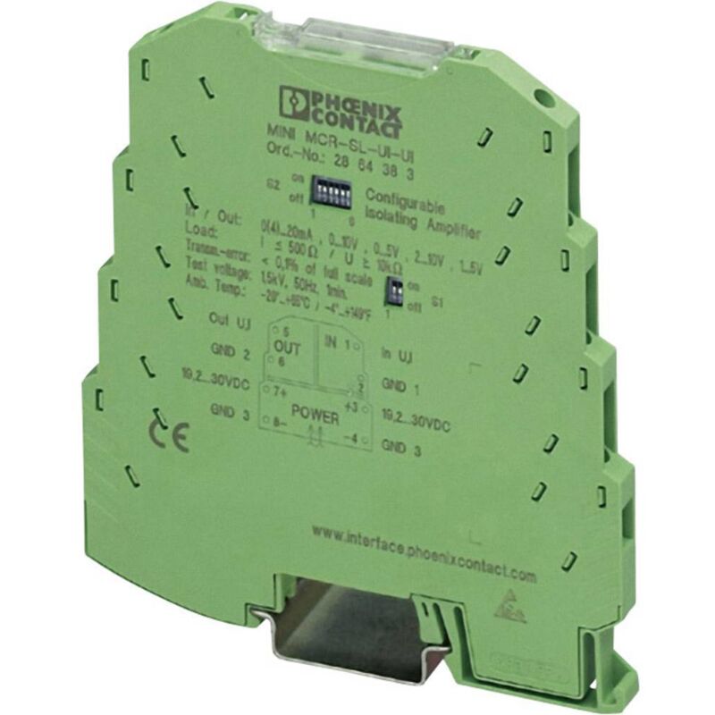 Phoenix Contact - Amplificateur séparateur mcr 3 voies Contenu: 1 pc(s) mini mcr-sl-ui-ui-nc 2864150 D11288