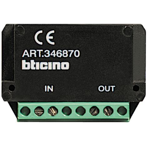 Amplificateur vidéo pour les installations BUS 2 fils BTICINO 346870