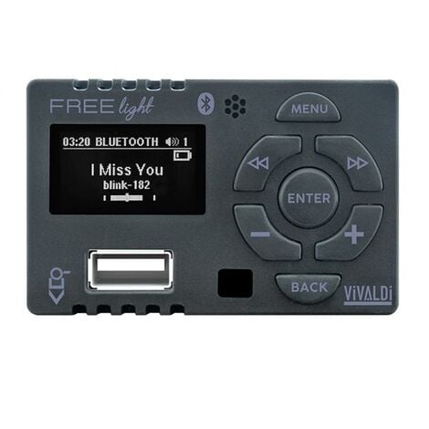 Amplificateur vivaldi giove freelight.b - compact pour 503 avec lecteur usb et bluetoooth