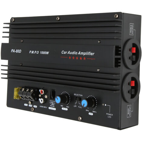 Amplificateur Voiture 12V 1000W - Carte Ampli Subwoofer Puissante pour Autoradio - Modèle PA 80D Haut Performance