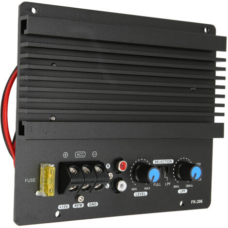 Amplificateur Voiture 12V FK206, Module Subwoofer Puissant pour Son Auto Amélioré