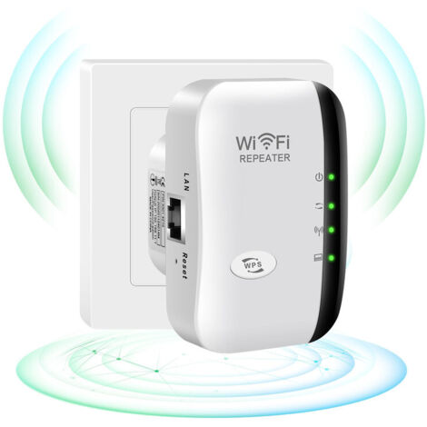 Amplificateur Wi-Fi, amplificateur Internet sans fil 2,4 GHz pour la maison, amplificateur de signal WLAN 300 Mbps, facile à installer et à couvrir, OUYLAF