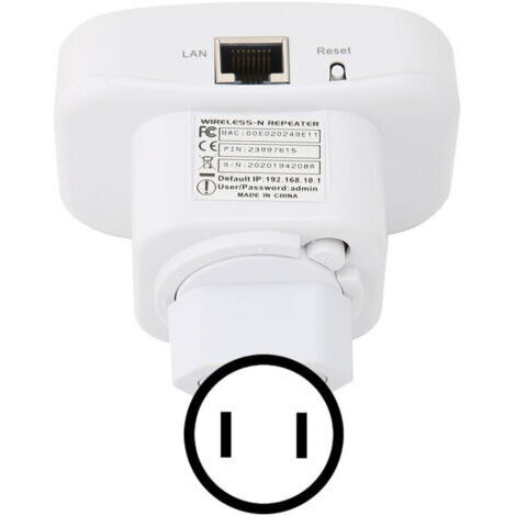 Amplificateur WiFi Portable, Extenseur de Signal Haut Débit, Installation Facile, Prise US 100-240V