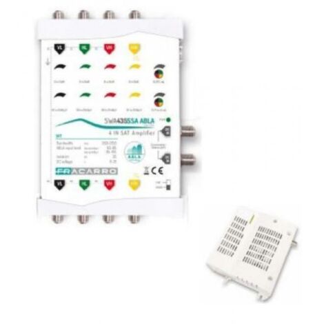 Amplificatore 4 ingressi satellite +1 terrestre Fracarro AMP435SA ABLA
