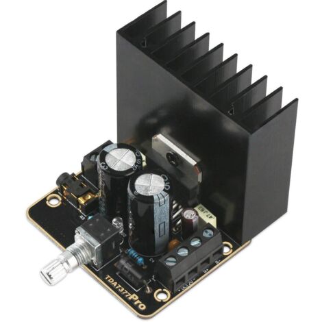 Amplificatore audio per auto di classe AB da 30 W + 30 W, scheda amplificatore stereo a doppio canale in oro TDA7377, mini modulo amplificato DC12V