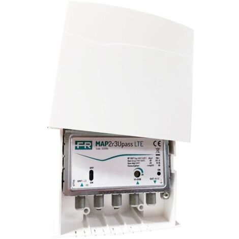 Amplificatore Antenna TV Edision AMP-30 30dB UHF VHF Con Alimentatore