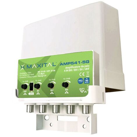 Amplificatore da palo FTE 4 Ingressi BIII/2134/3648/UHF AMP541-5G