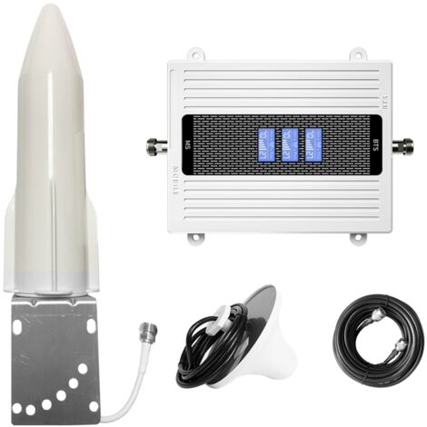 Amplificatore di segnale a tre frequenze da 70 dB - Alta potenza, ampia copertura, display LCD e LED