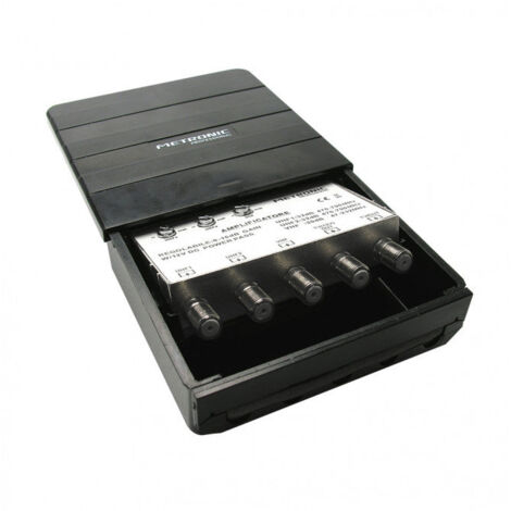 Amplificatore per antenna TV per esterno 2 uscite Art. 414142 Metronic