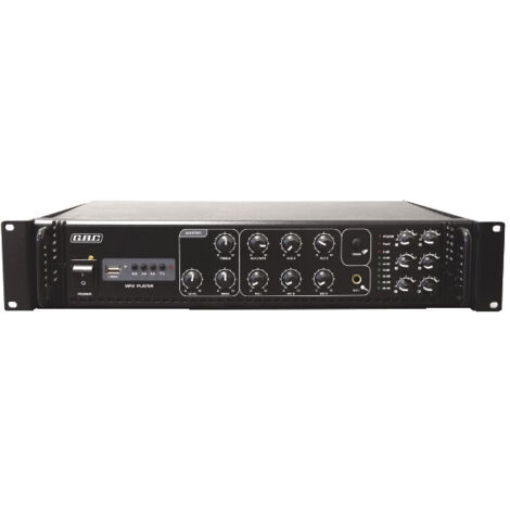 Amplificatore Profess. 100V 180W A 6 Zone Con Mp3 ( KONELCO GBS cod. 61611240 )