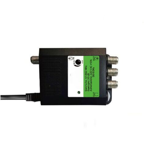 Amplificatore Segnale Antenna Sdoppiatore 3 Uscite Per TV Digitale Terrestre