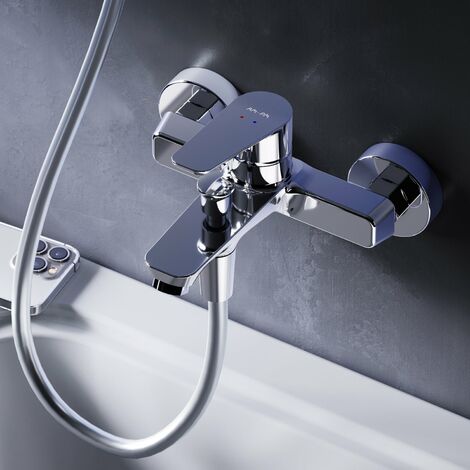 AM.PM Badewannenarmatur Wannenarmatur Chrom Einhebelmischer Wandmontage Bad Messing Badewannen Armaturen