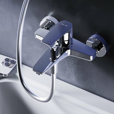 AM.PM Badewannenarmatur Wannenarmatur Chrom Einhebelmischer Wandmontage Bad Messing Badewannen Armaturen