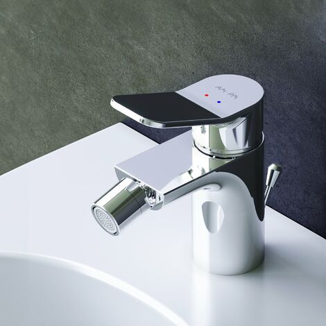 AM.PM Bidetarmaturen Bidetmischer, Messing Bidet Set Mischer Kalt Warmwasser Mischer Sprayer Toilettenarmaturen, Chrom