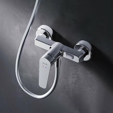 AM.PM Duscharmatur Einhebel Brausebatterie Chrom Armatur Mischbatterie Brausearmatur Brausebatterie Wasserhahn Bad Mischbatterie Dusche