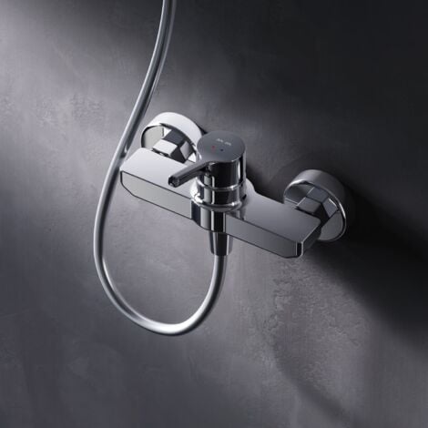 AM.PM Duscharmatur Einhebel Brausebatterie Chrom Armatur Mischbatterie Brausearmatur Brausebatterie Wasserhahn Bad Mischbatterie Dusche