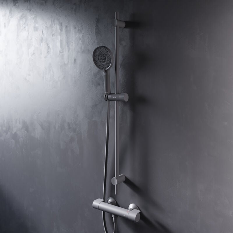 Douche Set avec Mitiguer Thermostatique 38℃ Douche Kit Robinet Baignore Thermostatique