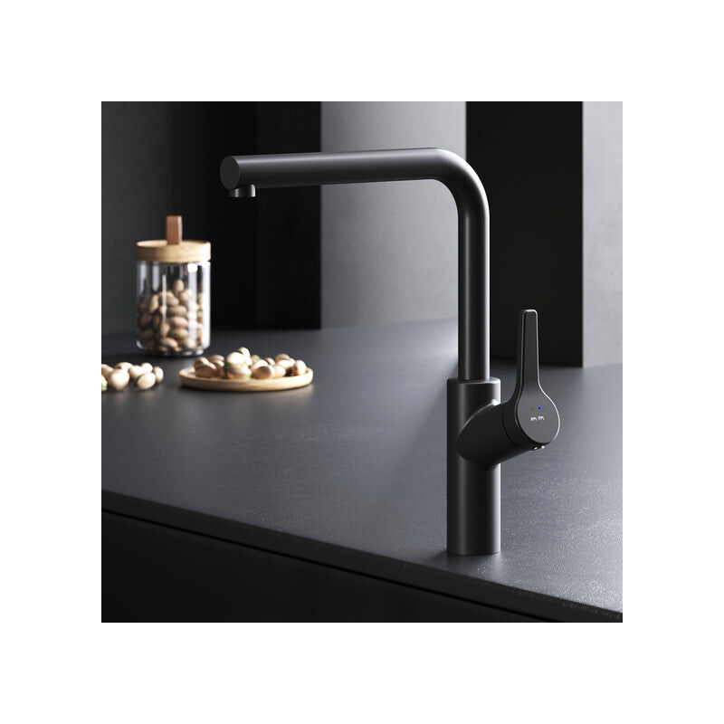 AM.PM Robinet de cuisine rotatif, Noir mat X-Joy S