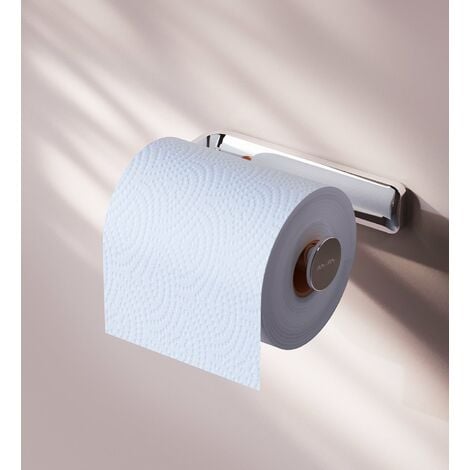 AM.PM Toilettenpapierhalter Wandmontage mit bohren Klopapierhalter Edelstahl WC Papierhalter für Badezimmer Edelstahl Wandbefestigung, Chrom
