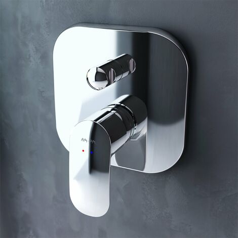 ROUSSEAU Wolga2 Mischbatterie Für Badewanne & Dusche – Praktischer Thermostat-Mischer