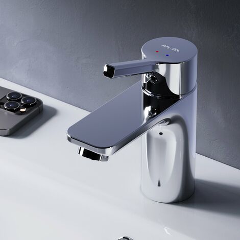 AM.PM Wasserhahn Bad Chrom Waschtischarmatur Bad Armatur Mischbatterie Waschbeckenarmatur Einhebelmischer Badezimmer
