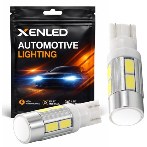 Ampoule 10 LED SG - W5W - Blanc - Lampe T10 12V de voiture