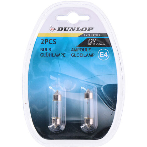 Ampoule 12v 5w 1,1x3,6cm dunlop