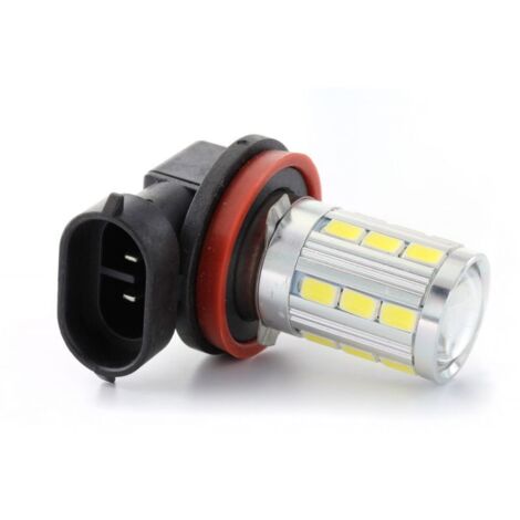Ampoule 21 LED SG - H11 - Blanc - PGJ19 - LED de signalisation - Antibrouillard - Feux de jour - 5500K