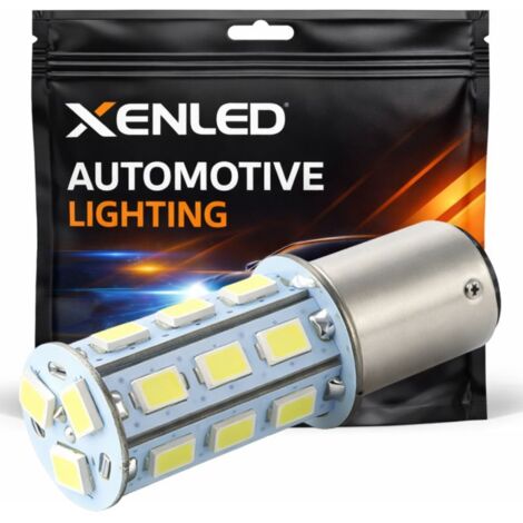 Ampoule 21 LED SMD - BA15S / P21W / 1156 / T25 - Blanc 12V ampoule puissante