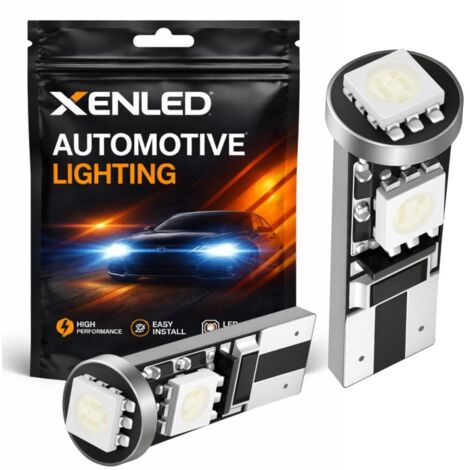 AMPOULE 3 LEDS SMD CANBUS VERT - T10 W5W - LED de plafonnier