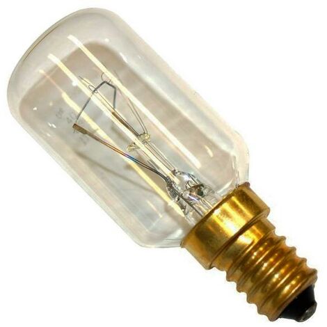 Ampoule 300° 40W 230-240V T29 (484000008841, C00385586) Four micro-ondes SAUTER, WHIRLPOOL, JUNO, BEKO, BAUKNECHT, ARTHUR MARTIN ELECTROLUX, AEG, BRANDT, ARTHUR MARTIN, FAURE, SCHOLTES, IKEA WHIRLPOOL