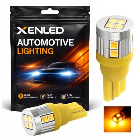 Ampoule 6 LED SG - W5W - Orange - T10 - LED Clignotant - haute puissance 12V Flash