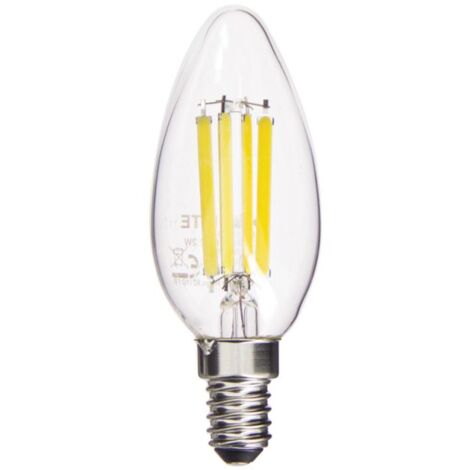Ampoule à filament LED Flamme, culot E14, 2,2W (eq. 40W), 470 lumens, Blanc chaud, Classe A