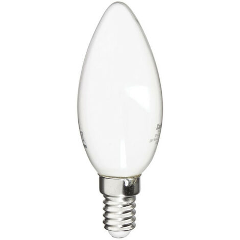 Ampoule à filament LED flamme, culot E14, 4W cons. (40W eq.), lumière blanche chaude