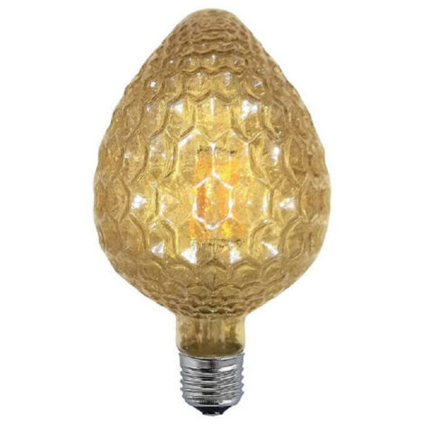 Ampoule à Filament Ovale Ambre E27 4w Style Vintage Lumière Rétro Décorée Ov-oc