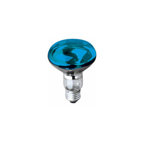 Ampoule à incandescence bleue 6576 E27 60W R80 230V – Réflecteur pour ambiance colorée – Diamètre 80mm – Orbitec