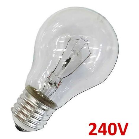 Ampoule à incandescence standard incolore 60W E27 240V EDM 35102