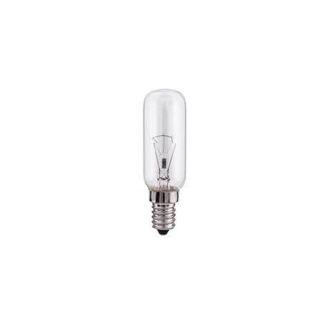 Ampoule à incandescence tubulaire transparente 25w e14