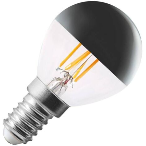 ampoule à led - aric deco - e14 - 4w - p45 - argentée - aric 20119