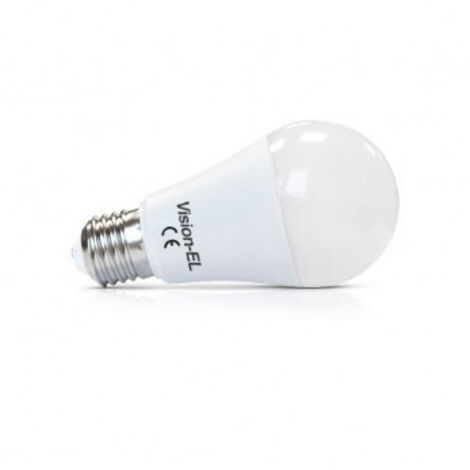 ampoule à led cob - vision-el - e27 - 10w - 4000k - g65 bulb - dépolie - blister