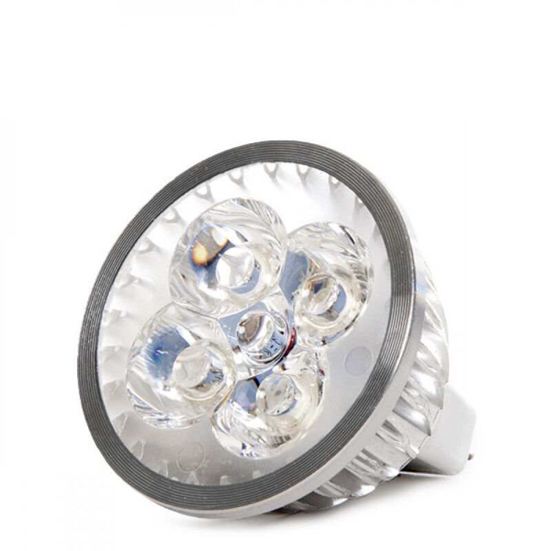Ampoule led GU5.3 4W 300Lm 6000ºK MR16 24V Epistar 40 000H [CA-MR16-24V-4W-CW]