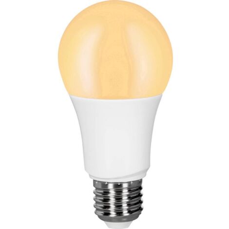 Ampoule à LED (simple) EEC: A+ (A++ - E) Müller-Licht 404001 E27 Puissance: 9 W blanc chaud 9 kWh/1000h