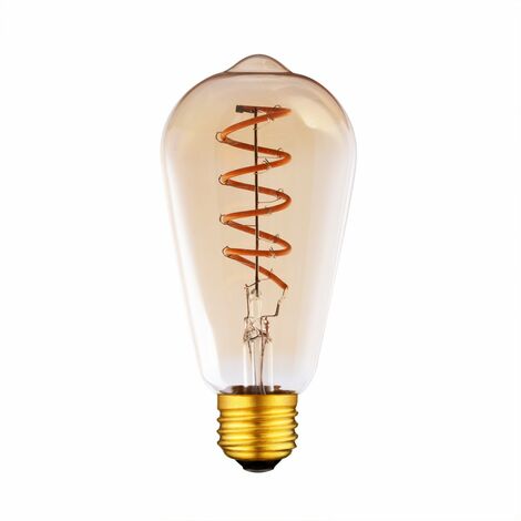 Ampoule Led E27 Dimmable 10cm Ambre pas cher 