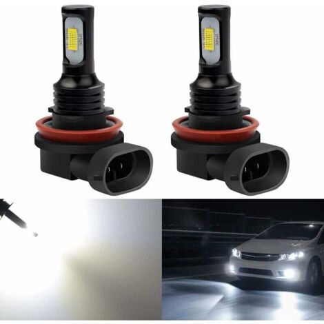Ampoule antibrouillard 3570 H11 H8LED extrêmement lumineuse de 2400 lumens pour feux de jour DRL ou feux antibrouillard uniquement, blanc-