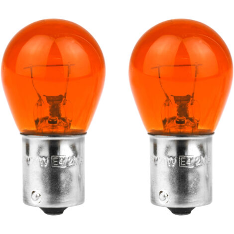 Ampoule APA, 13306, 12 V, 21 W, BAU15S, orange, 2 pièces