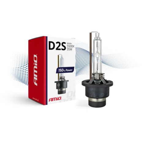 Ampoule au xénon à filament xénon D2S 5500K AMiO puissance accrue 150% amio-01973