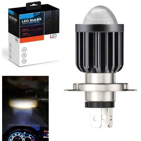 Ampoule Bi-LED H4 P43t 4D-LENS ALTERNÉE - 9-32Vdc - 6000K - 4000lms - XENLED