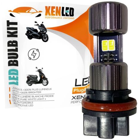 Ampoule Bi-LED HS5 Easy2 - 12Vdc - 5500K - 1000lms - XENLED - équivalent 55W d'éclairage - P23T - Honda PCX